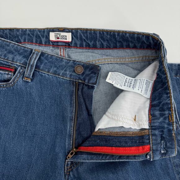 Tommy Hilfiger Women's Side Snaps Wide Leg Blue Jeans Size 6 - Picture 5 of 12